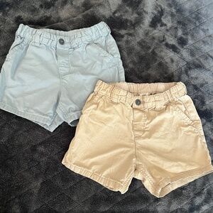H&M Shorts Bundle Size 2T Light Blue and Khaki